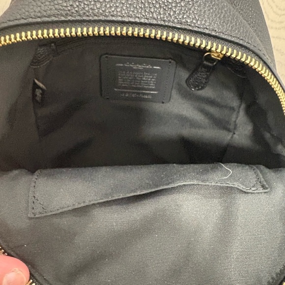 Coach Charlie Black Pebble Leather‎ Small Backpack - Picture 12 of 12